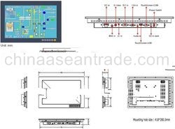 17'' Industrial Panel Monitor (wide screen)