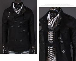 Men's Luxury Style Slim Casual Double-Button Coat Outerwear