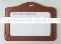 Leather USB Credit Card ID Holder with polyester landyard