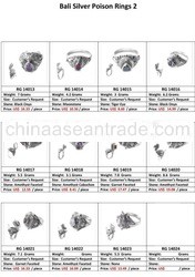 Bali Silver Poison Ring 2