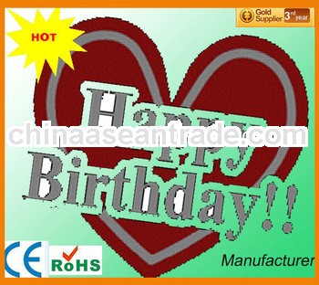 light panel el,flashing panel el, bright glowing panel t-shirt for happy birthday