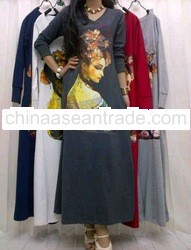INDO09022 Casual Maxi Dress