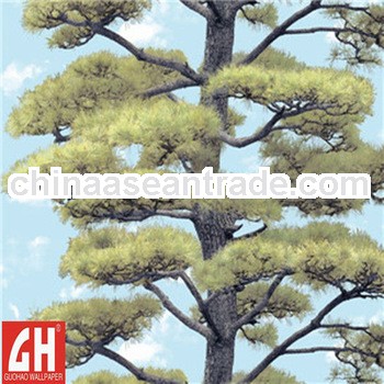 living room decorative wall paper trees wallpaper