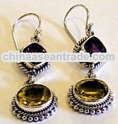 Bali Earring With Mix Stone And Jawan Decorated