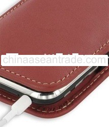 Leather Vertical Pouch Type Case (Red)