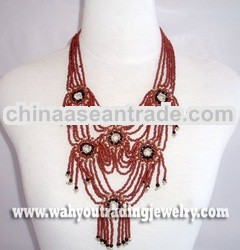 glass beads necklace