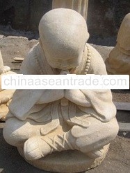 SHAOLIN SITTING STATUE STONE