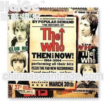 logo printed microfiber lens cleaning cloth/cleaning cloth