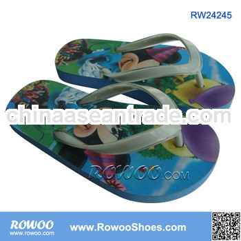 lovely cartoon printing nude kids indoor slippers