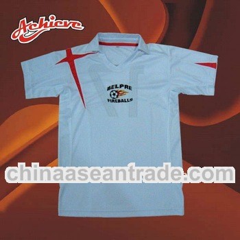 low MOQ sublimated soccer shirts white soccer tshirts