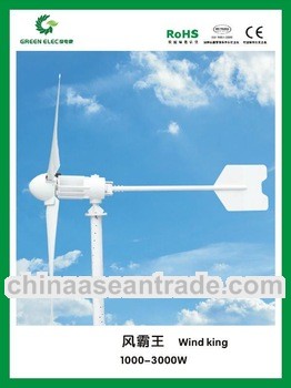 low cost/large capacity wind turbine 2000W DC48V 42A for home appliance