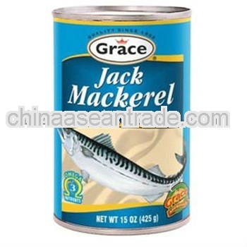 low price canned mackerel chunk in oil 425g