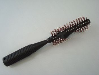 low price plastic round hair brushes with nylon pins