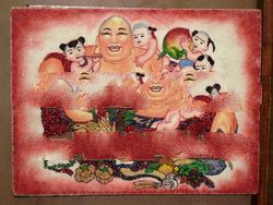 Jade stone handicraft Painting