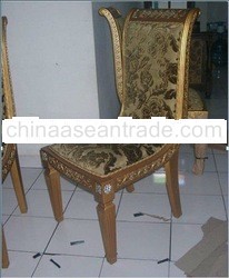 DAVINCY Handmade Solid Wood Mahogany Dining Chair