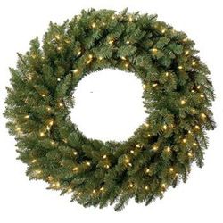100 in. Douglas Fir Pre-lit Christmas Wreath