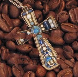 Ayala Bar Classic Spring 2008 Cross - Blue Tones Necklaces