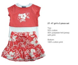 2T-4T girl's 3 piece set