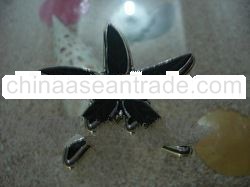 BRCFMN008 - Sterling Silver Brooch with Starfish & Topaz