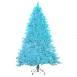 7.5' Pre-Lit Sky Blue Cashmere Pine Artificial Christmas Tree Blue Lights