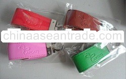 PU leather Thumb Drive, Cooperate Gift Leather USB