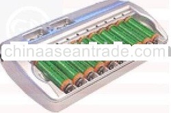 BFM 1029V Smart 12-Slot Charger for AA, AAA & 9V Batteries