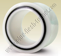 Organic Flesh Tunnel, Plug, Expander from Horn, Bone, Wood, Resin