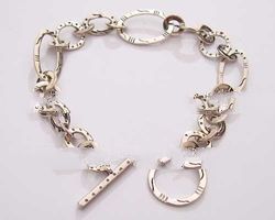Silver Engrave Bracelet
