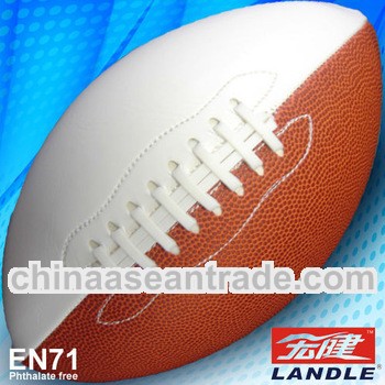 machine stitched pvc american football
