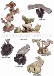 Animal Shaped Wood Carving Art Crafts