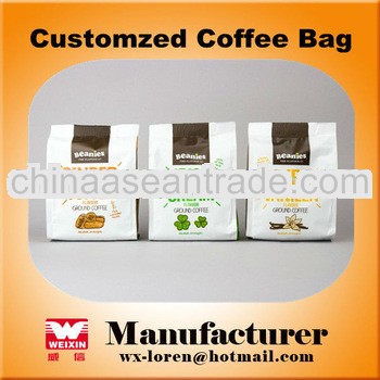 manufacturer! eco-friendly custom design coffee bean packaging bags
