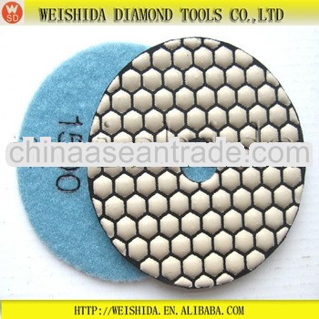 marble and granite diamond abrasives for dry polishing