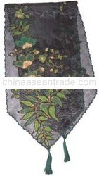 Tablecloth Runner With Batik Embroidery Applique