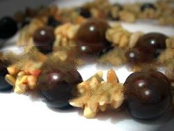 Borneo native necklaces, nature agate stones. KA-2-04