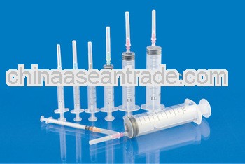 medical disposable sterile syringe with needle with CE ISO13485 SGS GMP BV