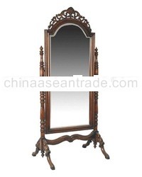 Cheval Mirror - Antique Mirror - Mahogany Fine Furniture