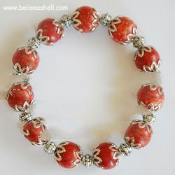 red coral bead brecelet