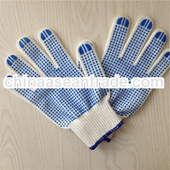 mens gloves pvc dotted gloves