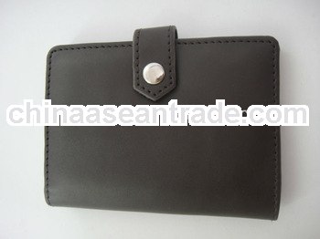 mens handmade PU leather card bag holder for multiple compartments