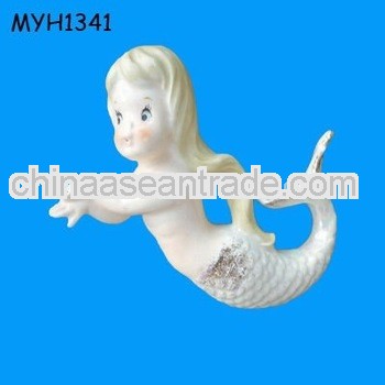 mermaid fish tank ornament