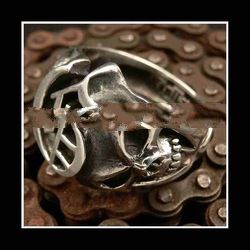925 Sterling Silver Jewelry Skull Ring