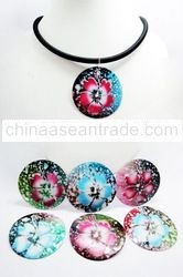 Jewelry Gemstones Collections Assorted Hand Painted Hibiscus Flower