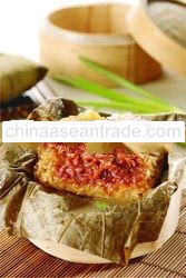 Dim Sum - three flavor lotusrice, traditional chinese food, pau, snack, dim sum products