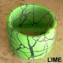Crack tube resin bangles
