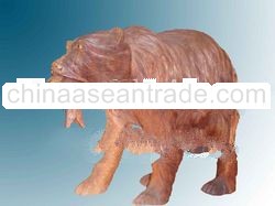 beer wooden statue wooden handicrafts