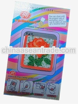 microfiber mobile phone cleaning sticker/stickers for mobile phone