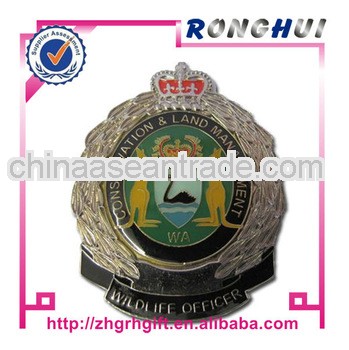 military/crown/custom metal badges