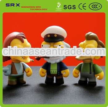 min vinyl figure/cartoon vinyl min figure/oem vinyl figurine for child