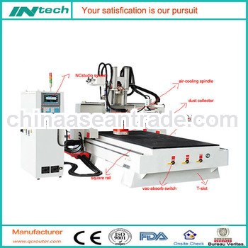mini INtech cnc 5 axis router milling machine QC1224 for wood carving