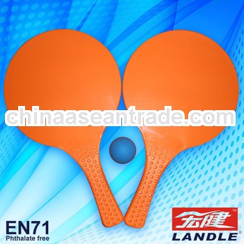 mini beach racket ball game sets with silk screen printing OEM children beach paddle set